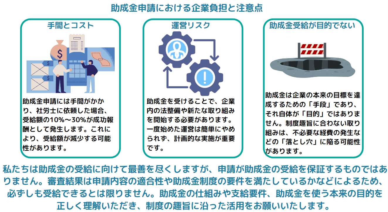 助成金申請における企業負担と注意点